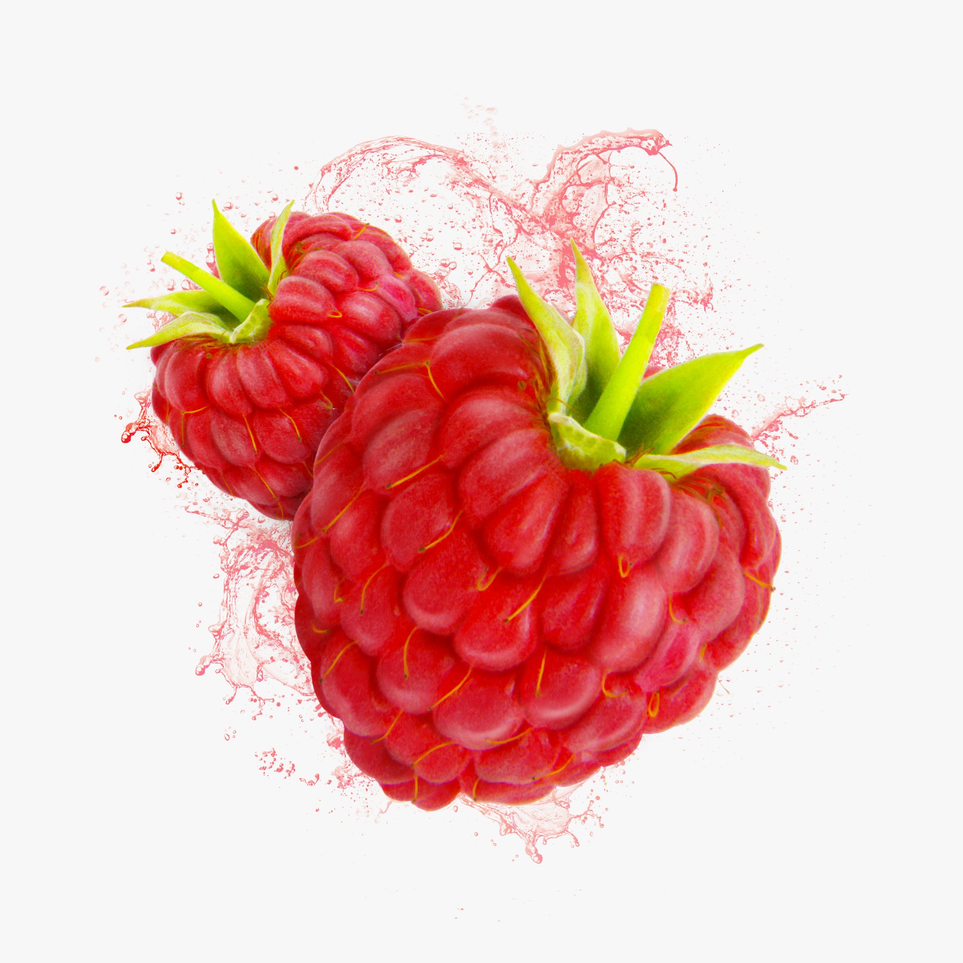 FlaveWater raspberry illustration