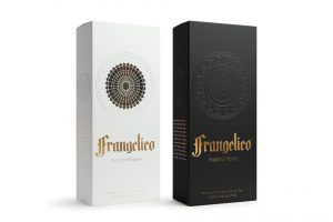 liqueur packaging design Frangelico boxes