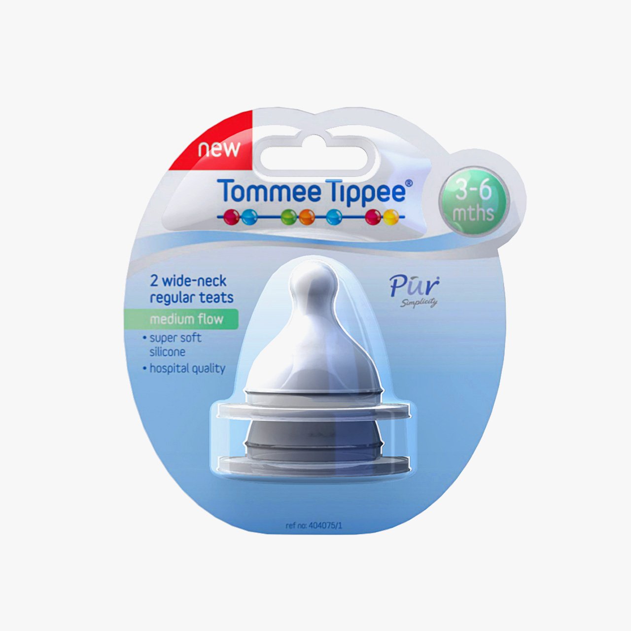 TommeeTippee infant packaging render teats