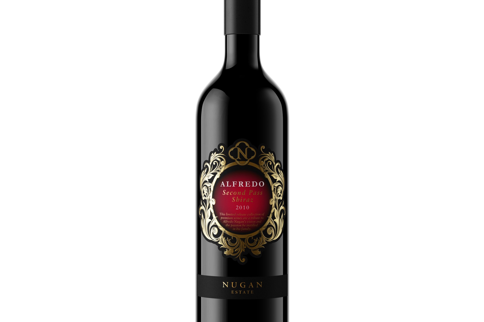 NuganEstateAlfredo wine packaging design shiraz